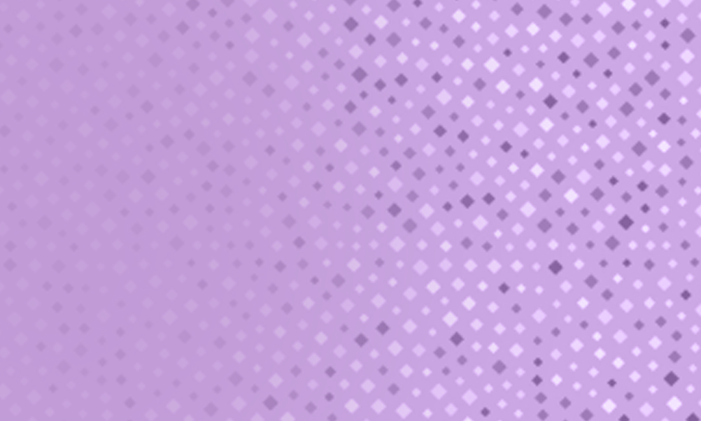 Soft lavender background featuring a subtle gradient with scattered geometric diamond shapes in varying shades of purple.