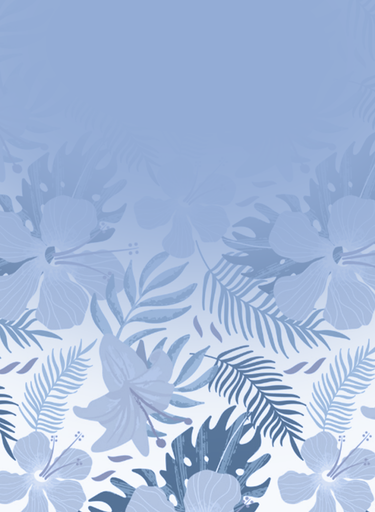 Light blue tone Hawaiian shirt pattern background