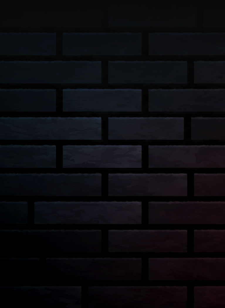 Black brick wall illustration