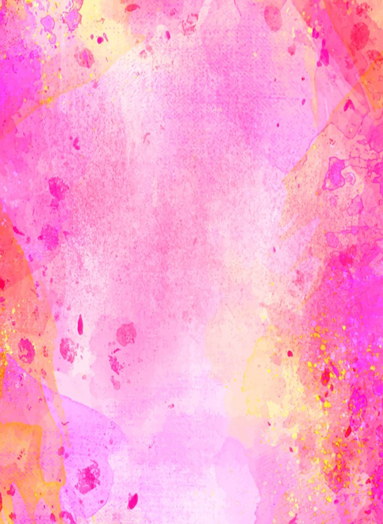 pink, orange and yellow watercolour splash background