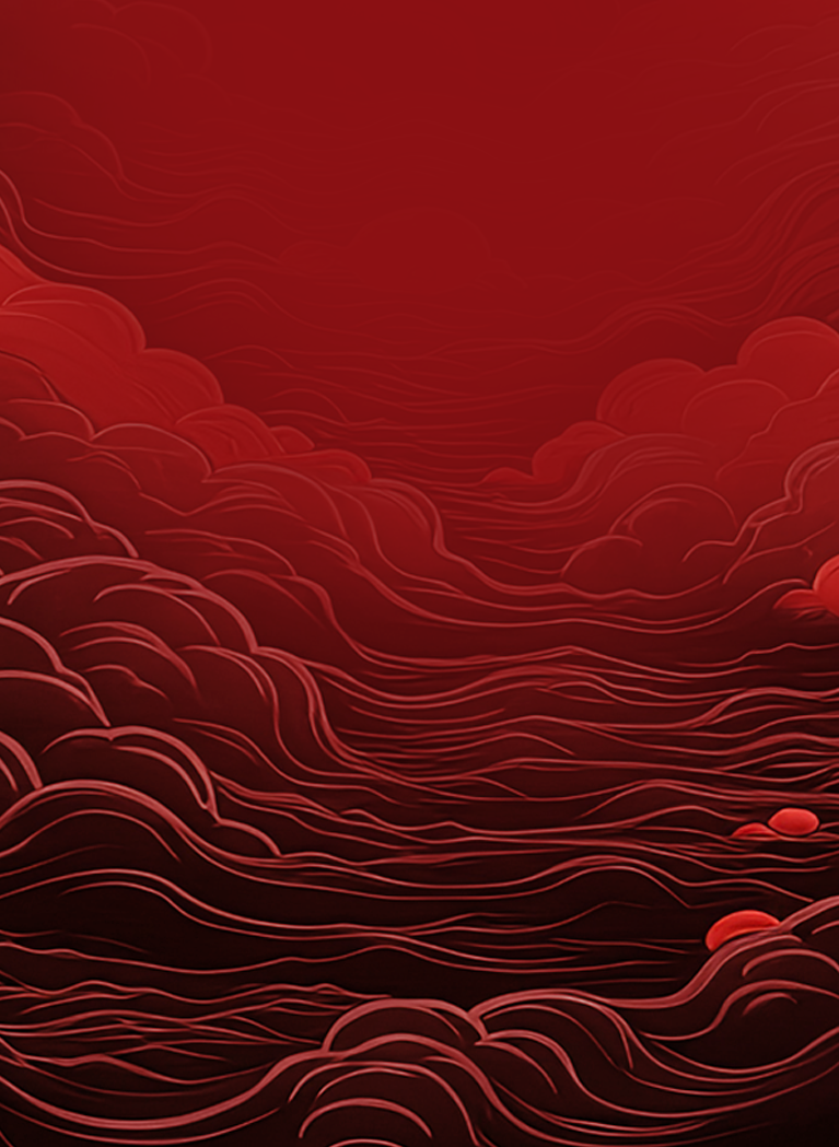 Red and black tone stylised sky background