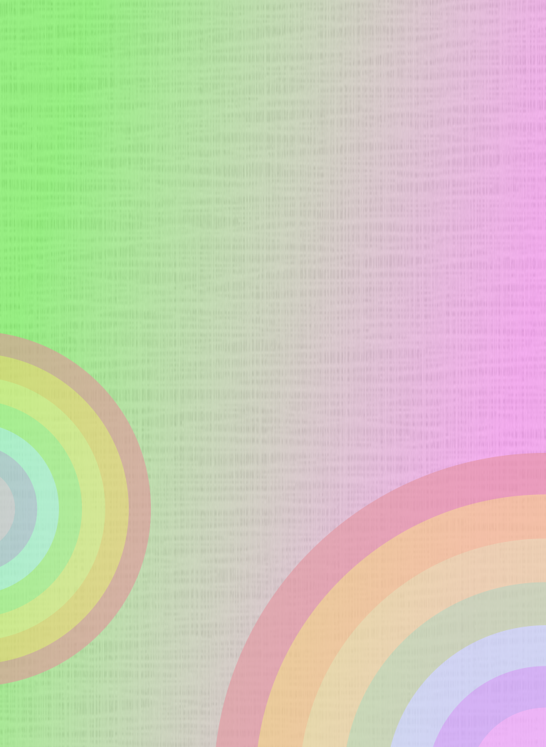 Pastel rainbow background with colorful rainbow arches, soft gradient colors, and a subtle textured pattern inspired