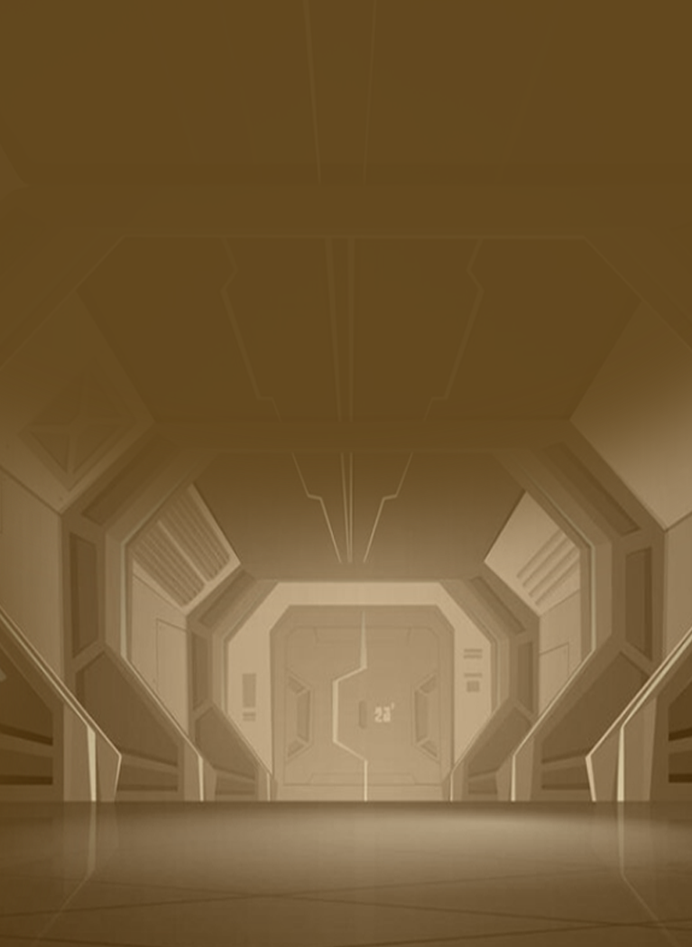 Brown tone futuristic spaceship interior background