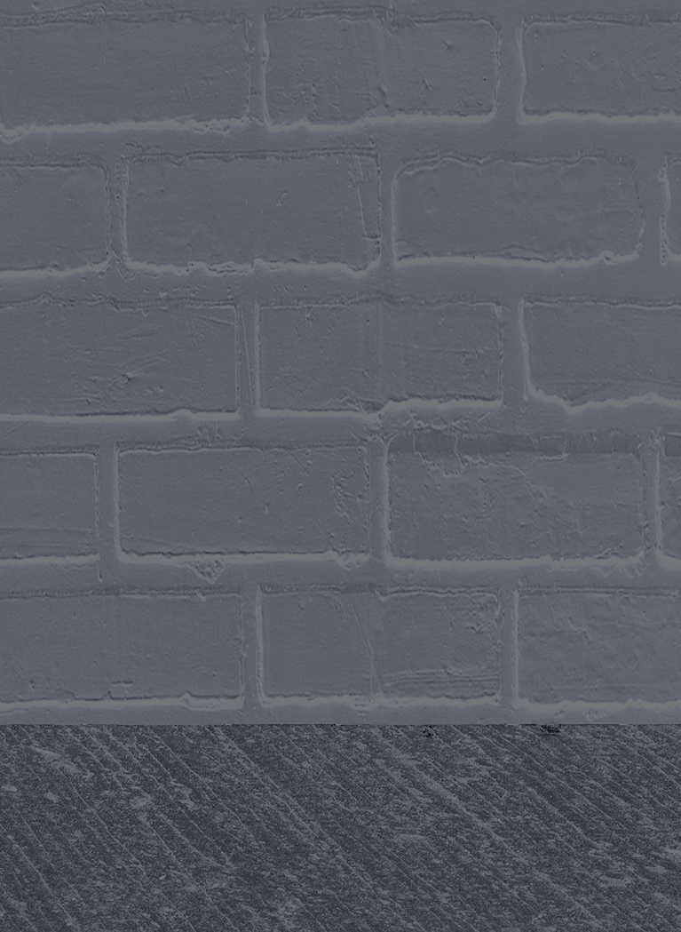 cinderblock wall with concrete floor