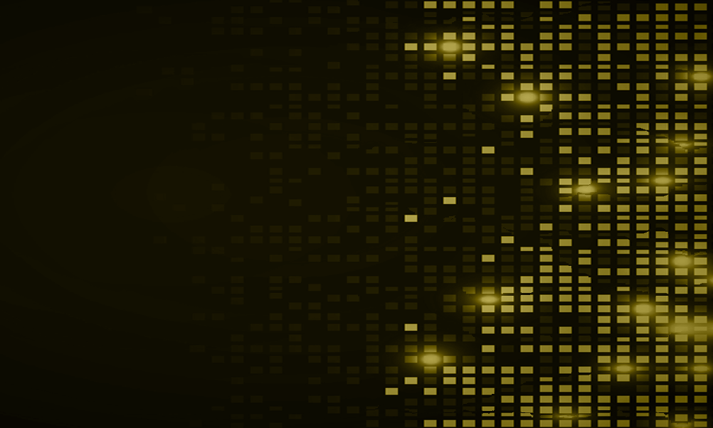 Black background with yellow pixels