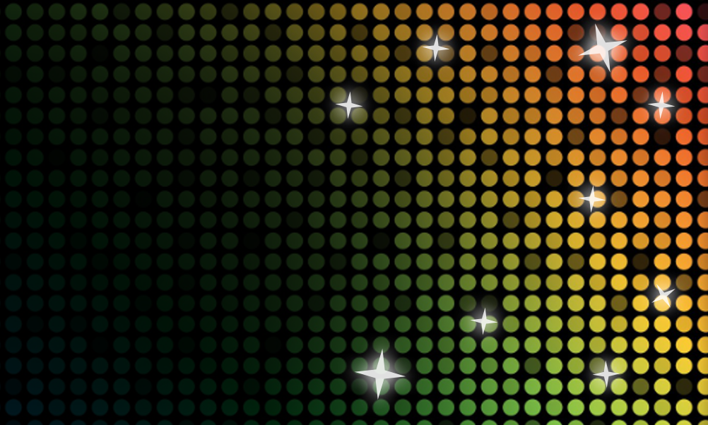 rainbow disco dots background
