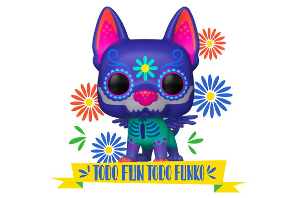 Funko Mexico character image featuring cute Funko spirit guide render with flowers