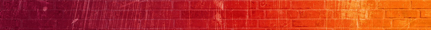 Red to Orange gradient background with brick pattern