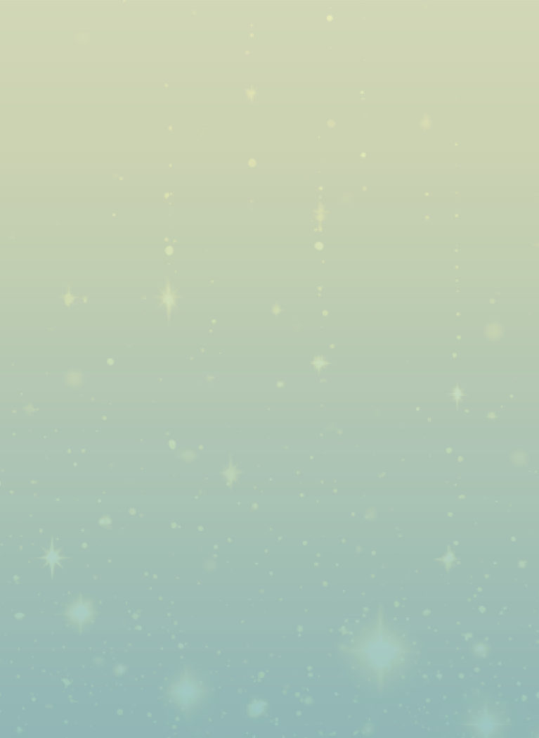 green gradient with scattered white stars