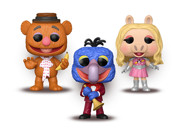75857/86236/86237 - Pop! First Mate Piggy/Pop! FozzieBear/Pop! Gonzo