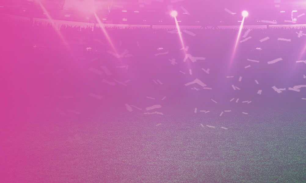 Stadium background with Pink to Purple gradient hue