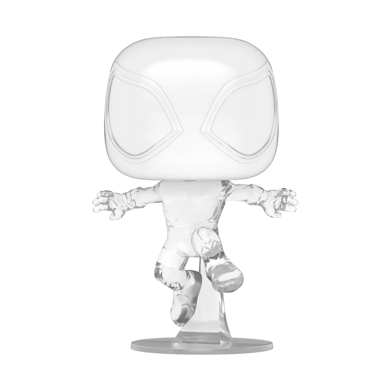 The Amazon exclusive translucent Pop! Spider-Man from Spider-Man: Across the Spider-Verse. 