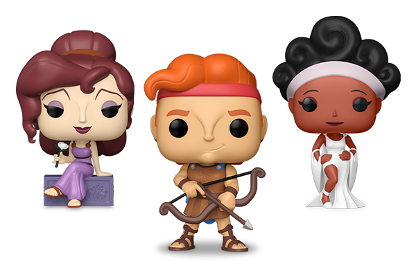 61537/61538/61539 - Pop! Calliope (Muse)/Pop! Hercules w/bow/Pop! Meg w/flower 