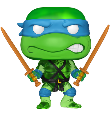 Funko TMNT Pop! Leonardo (Translucent Green) vinyl collectible Funko TMNT Pop! Leonardo (Translucent Green) vinyl collectible