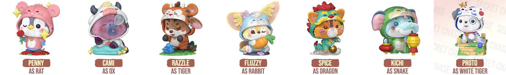 Funko Premium Blind Boxes Kiguzoomies Series Characters