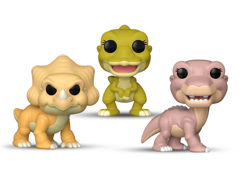 81187/81191/81190 - Pop! Ducky (Saurolophus)/Pop! Littlefoot (Apatosaurus)/ Pop! Cera (Triceratops)
