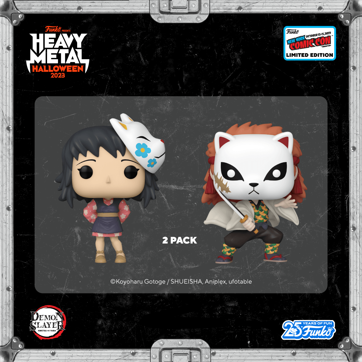 The New York Comic Con exclusive 2-Pack of Pop! Makomo & Pop! Sabito are here for your Demon Slayer collection.