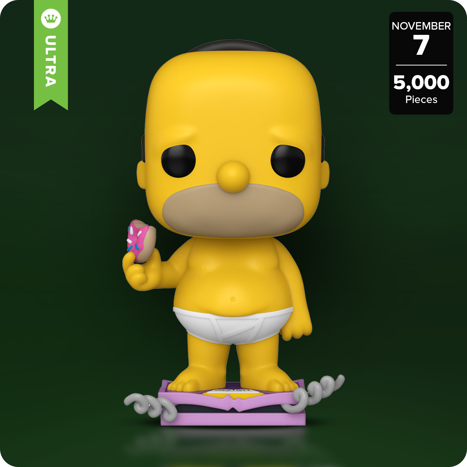Funko Limited EditionPop! Plus Homer on Scale with Pop! Protector - only 5,000 pieces made