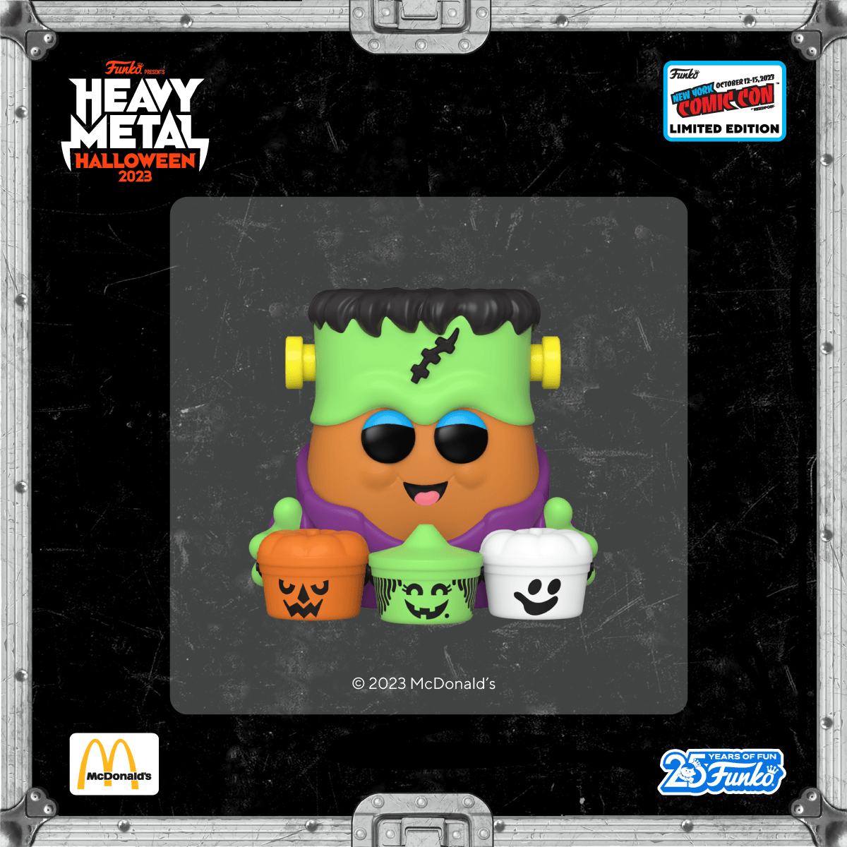 Bring home a retro childhood favorite with the New York Comic Con exclusive Pop! McDonald&rsquo;s McNugget with Halloween Pails collectible.