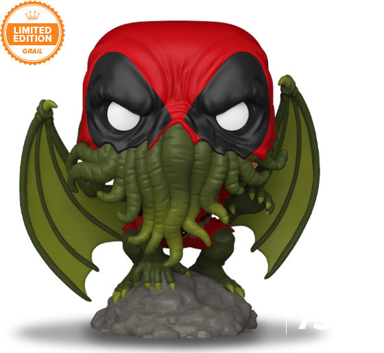 Funko Limited Edition POP! Plus Deadpool as Cthulhu (Glow) with Pop! Protector - only 750 pieces made