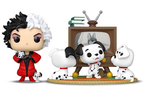 90257/90260 - Pop! Cruella De Vil/Pop! Puppies
