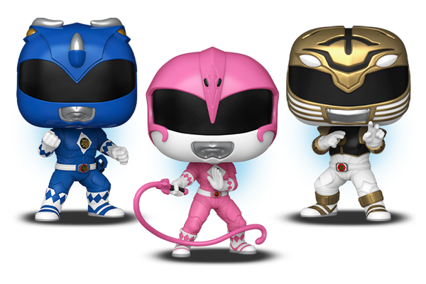 81194/81196/81198 - Pop! Blue Ranger (Power Rangers: The Movie)/Pop! Pink Ranger (Power Rangers: The Movie)/Pop! White Ranger (Power Rangers: The Movie)