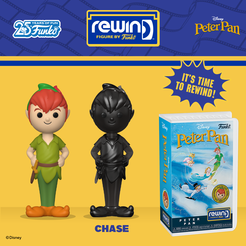 We’d be a shadow of ourselves without the pop culture characters that helped shape us growing up. We feel like we’re flying we’re so excited for the REWIND Disney's Peter Pan collectible. With a bit of luck and pixie dust you may find the chase of Peter’s shadow.