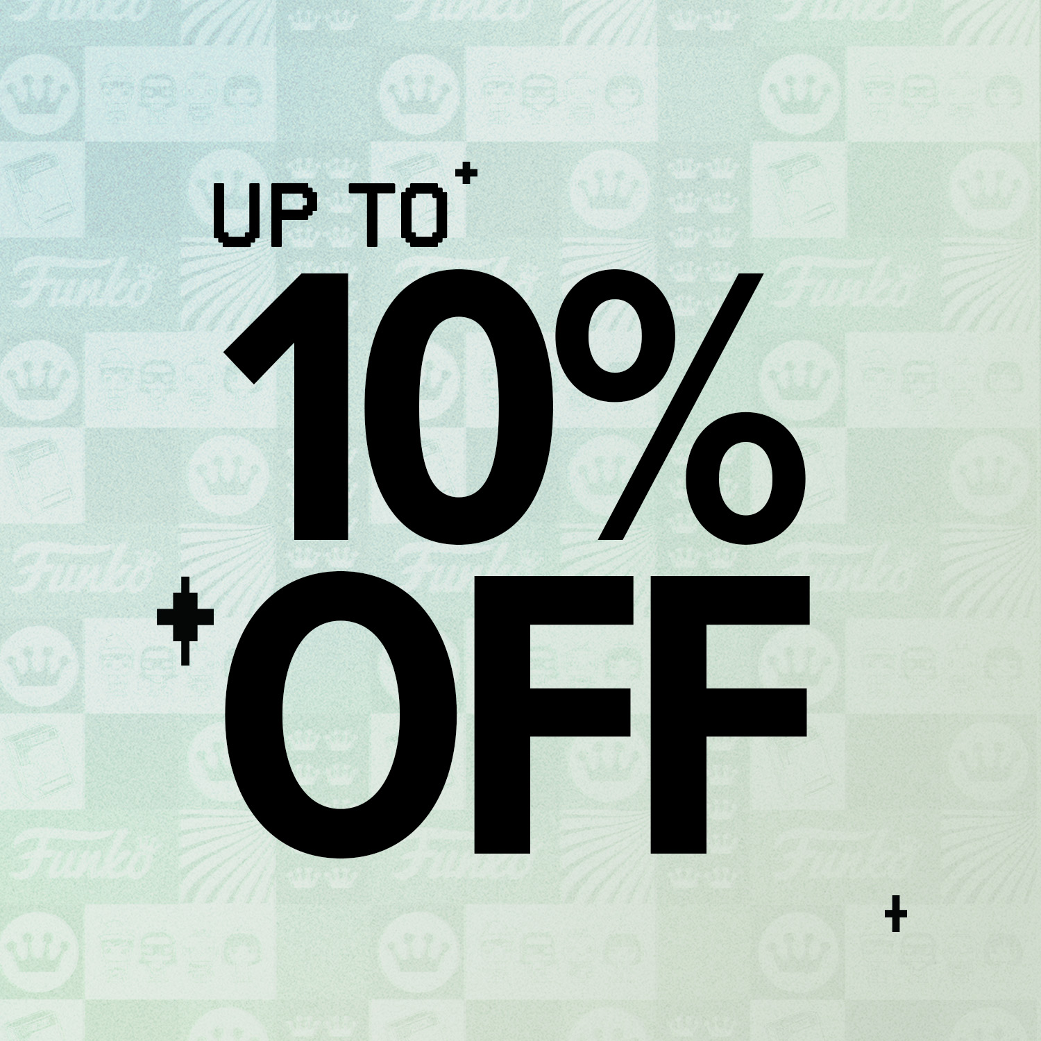 Funko pattern background with Green hue