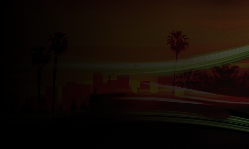 Dark background with car tail light trails