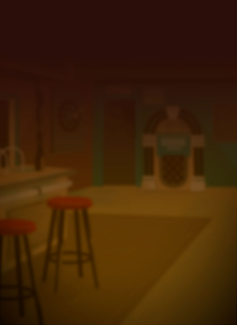 Western/country bar background with dark Brown gradient overlay