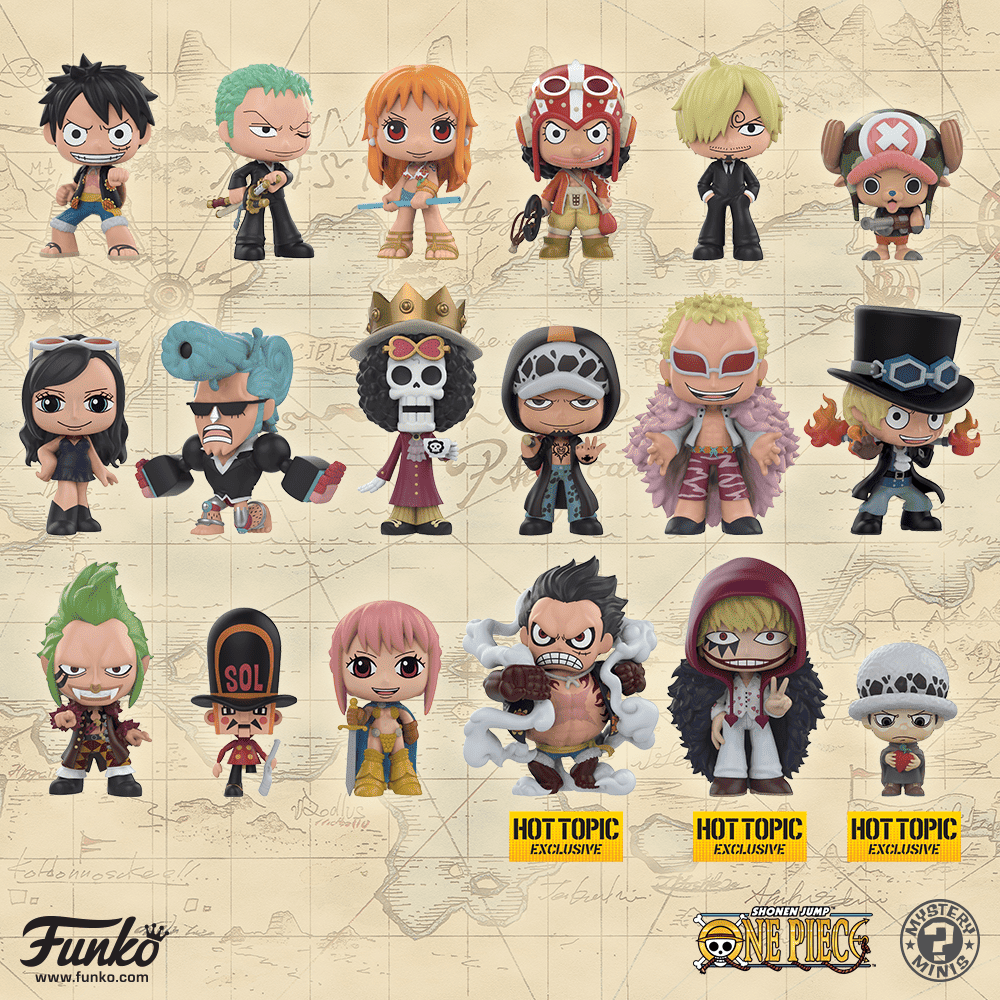 Available now One Piece Mystery Minis!