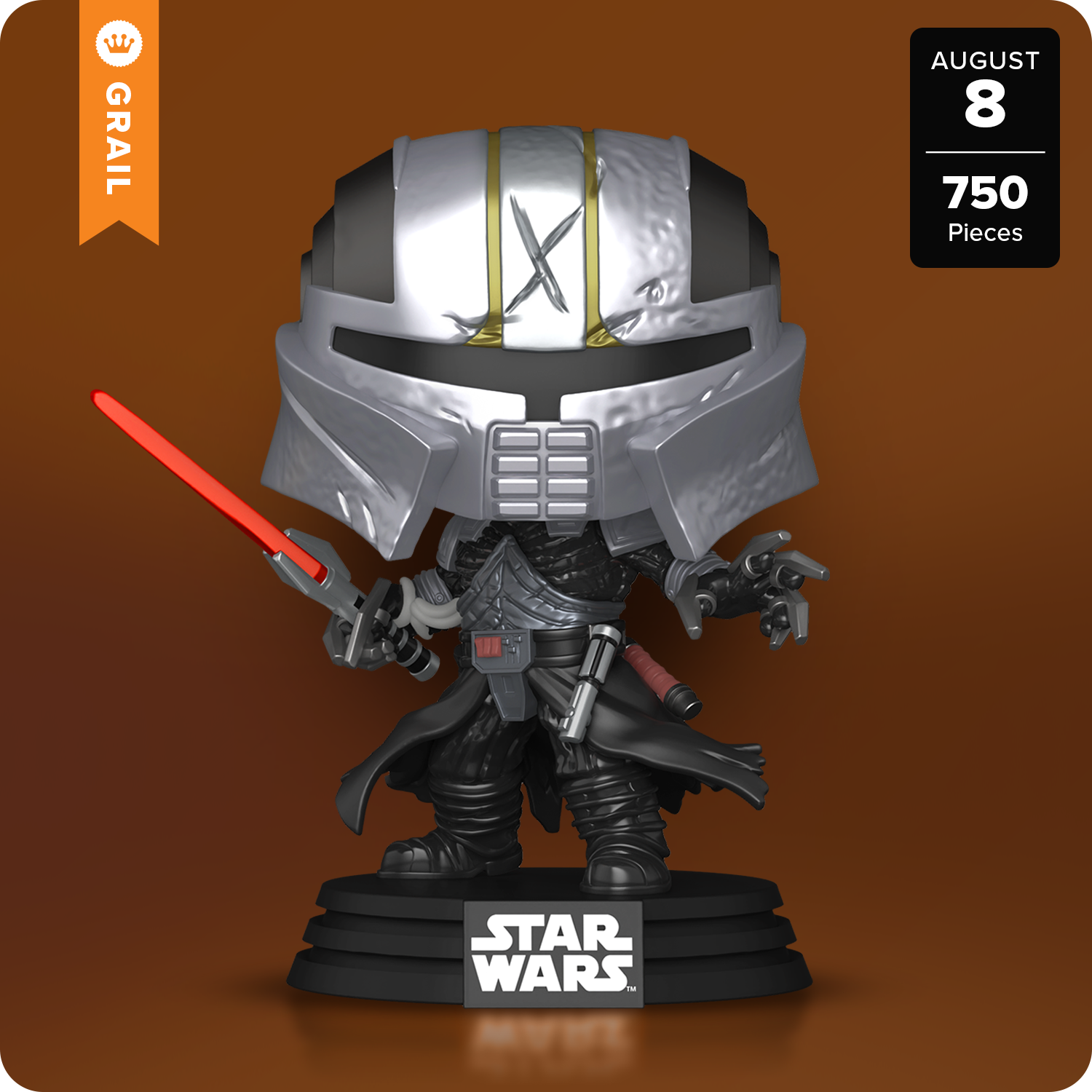 Funko Limited Edition POP! Starkiller (Legends) Masked with Pop! Protector - only 750 pieces made