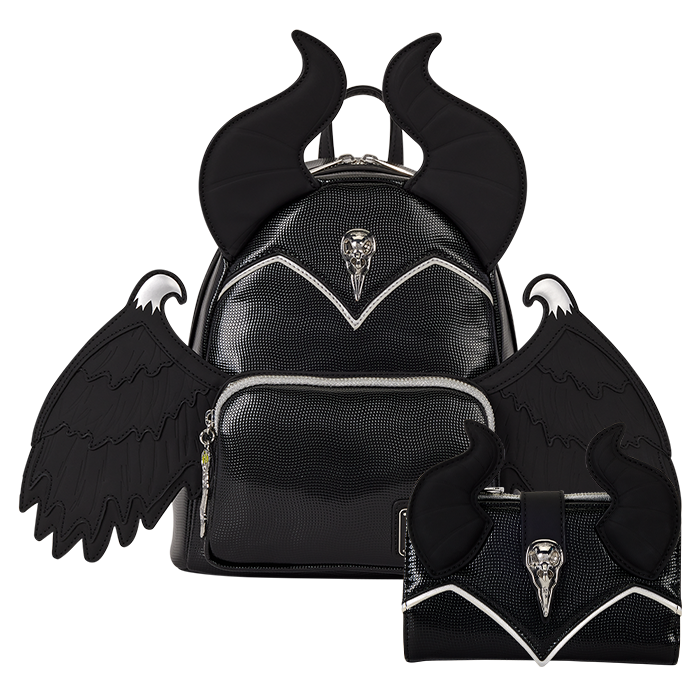 WDBK4702/WDWA3724 - Disney Villains Maleficent Exclusive Cosplay Mini Backpack/Disney Villains Maleficent Exclusive Cosplay Wallet