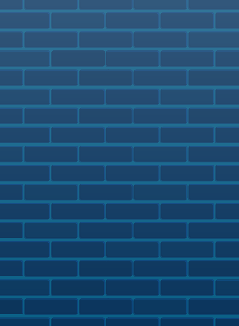 Brick wall background with Deep Blue hue overlay