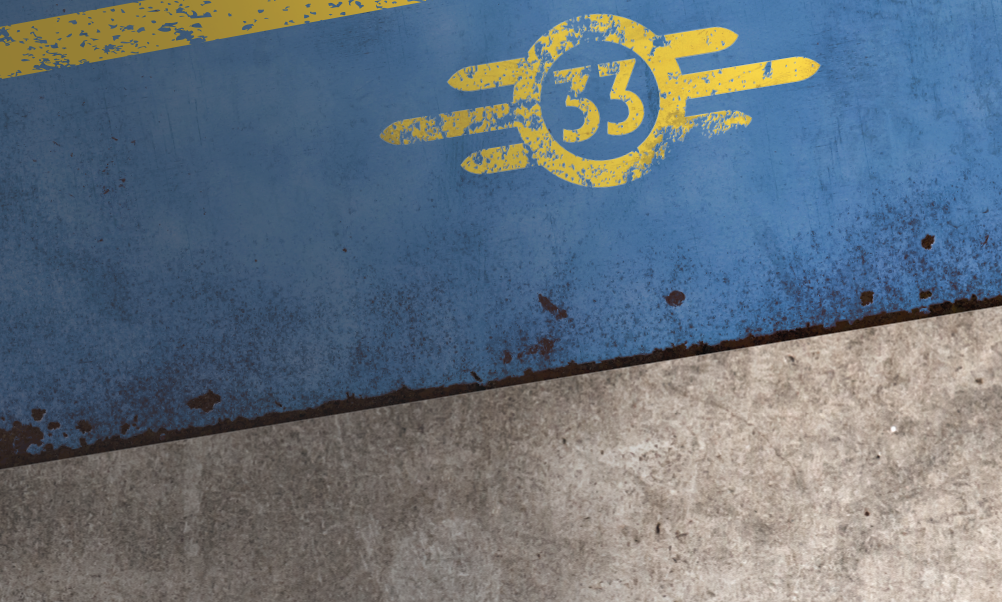 Fallout background with grunge feel