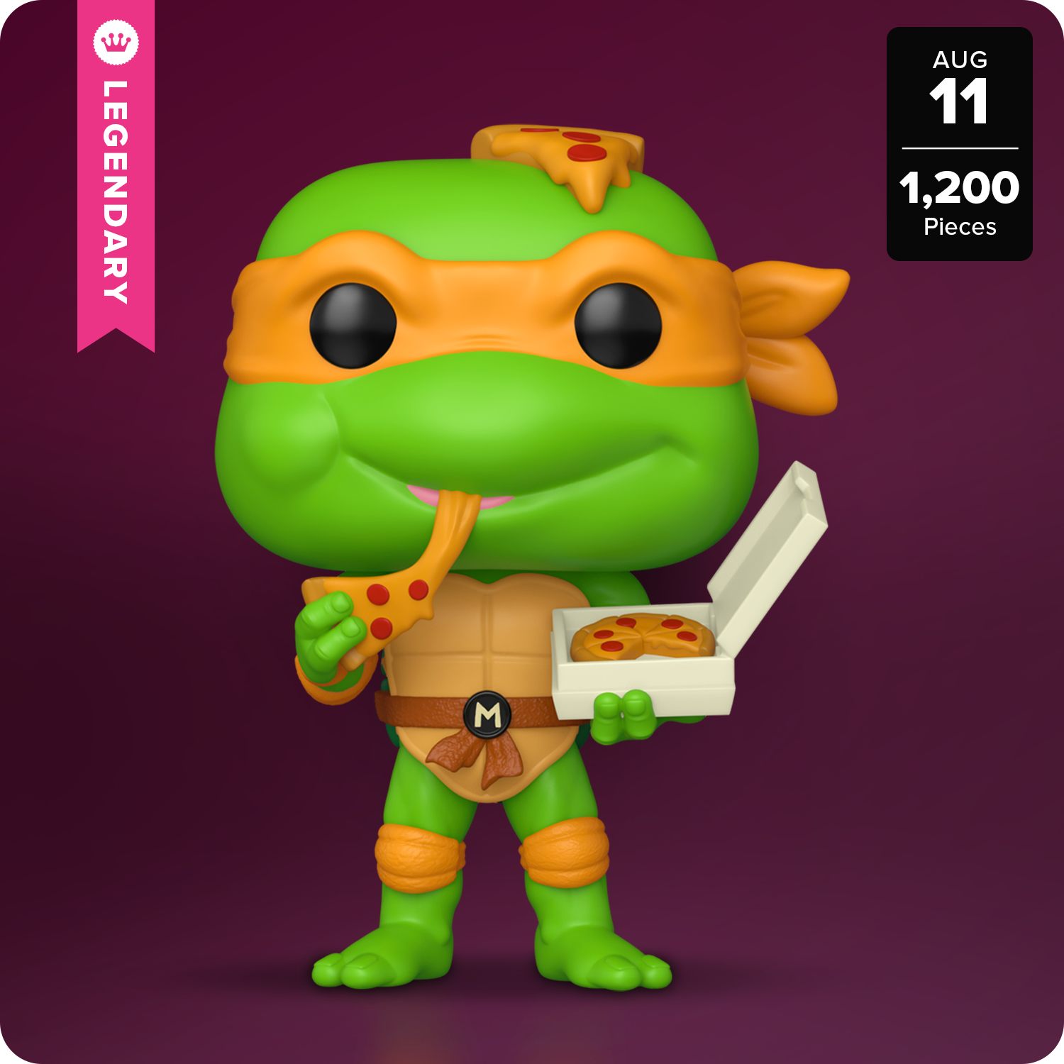 Funko Pop! Michelangelo (Eating Pizza) with Pop! Protector 