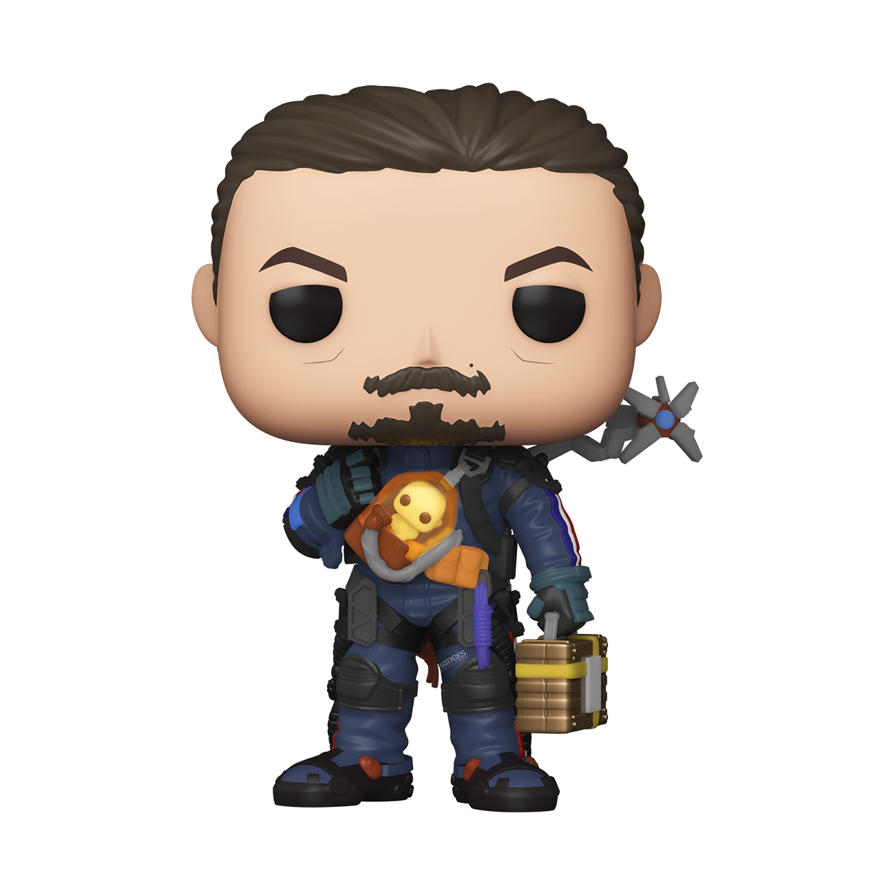 Pop! Sam Porter from Death Stranding in full armor with baby and cargo.