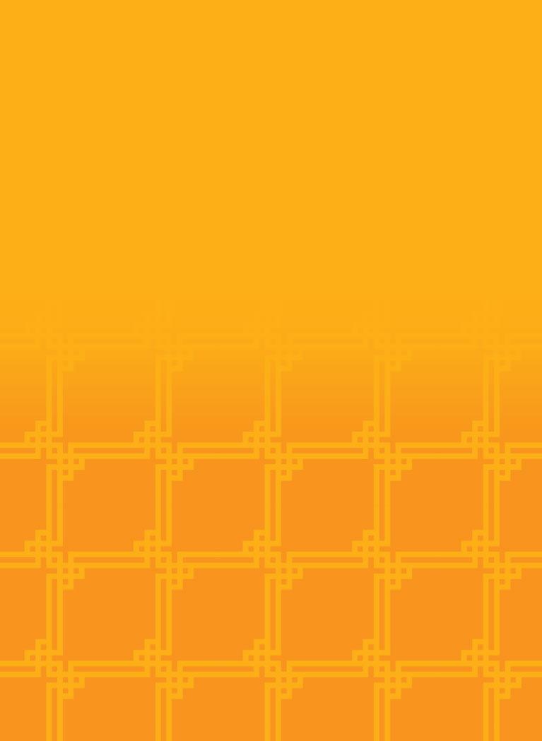 Orange background with Anime pattern
