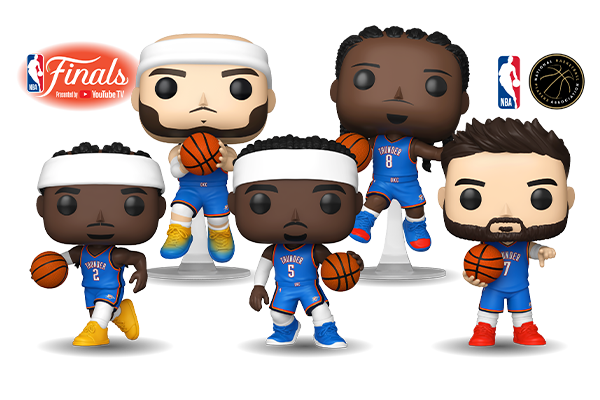 Funko POP! NBA 2025 Finals - Oklahoma City Thunder 5-Pack