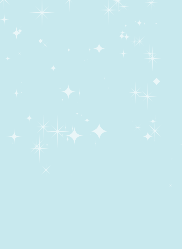 Light Blue background with White sparkles