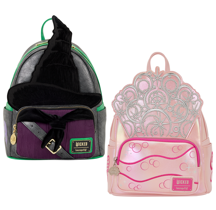 WIBK0005/WIBK0006 - Wicked: For Good Exclusive Glinda Cosplay Mini Backpack/Wicked: For Good Exclusive Elphaba Cosplay Mini Backpack