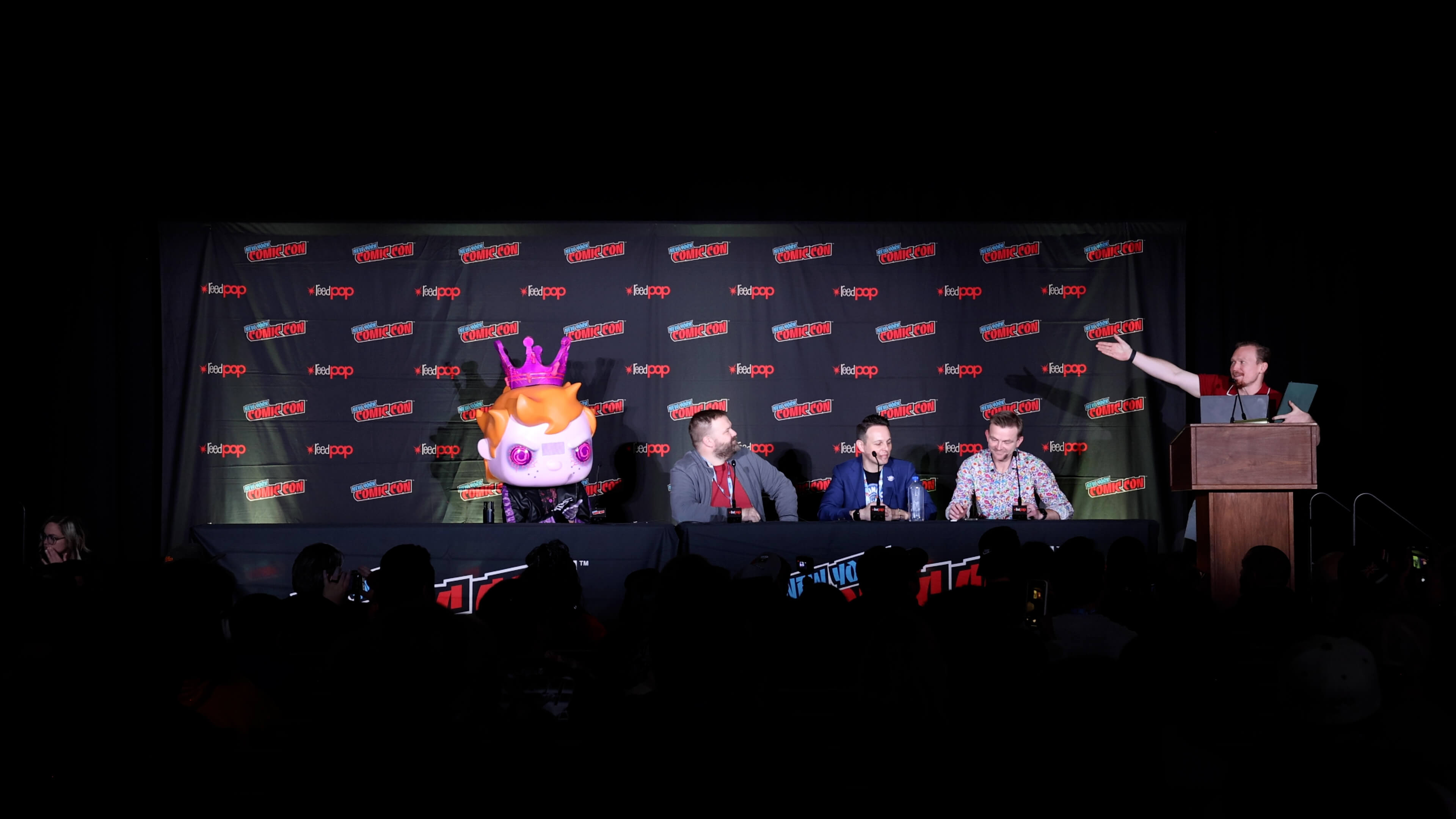 Funko Fusion panel that Eddy appears to crash.
