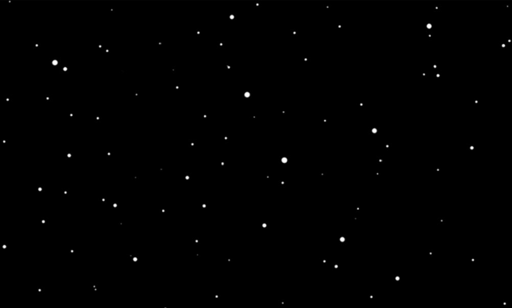 Black background with White stars