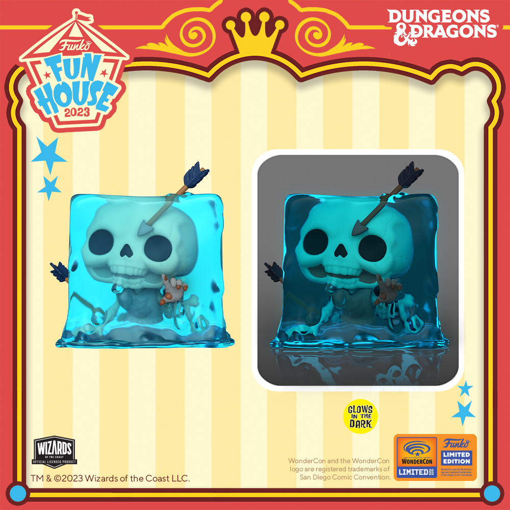 Funko POP! Games: Dungeons and Dragons Blue Gelatinous Cube 3.8-in Vinyl  Figure WonderCon Limited Edition Exclusive