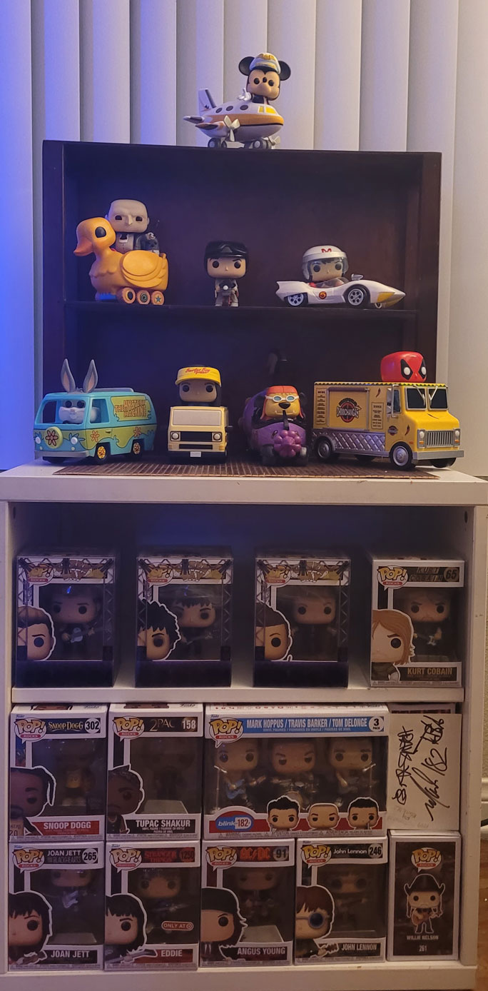 Garret's Pop! Rides and Pop! Rocks collections