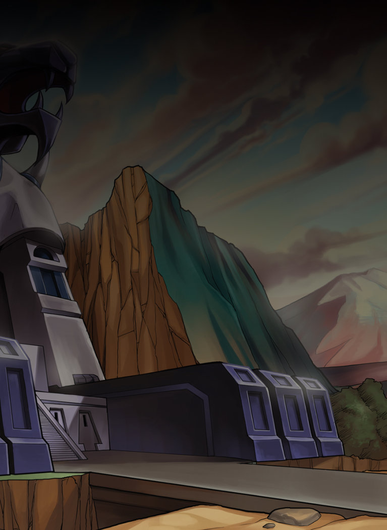 Blurred ThunderCats background with Black overlay
