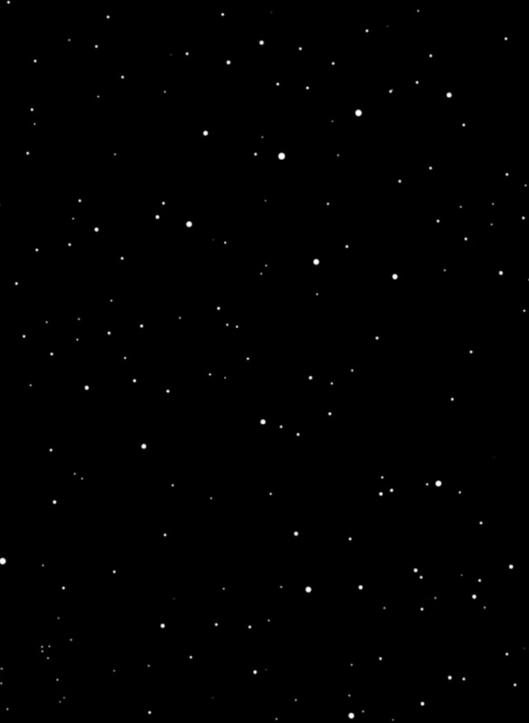 Black background with White stars