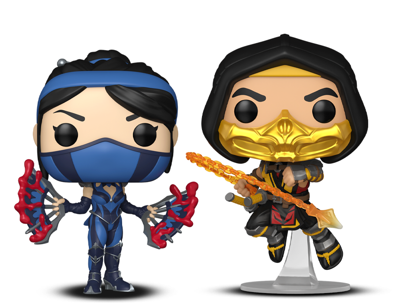 80304/80305 - Pop! Kitana (Mortal Kombat 11)/Pop! Scorpion (Mortal Kombat 11)