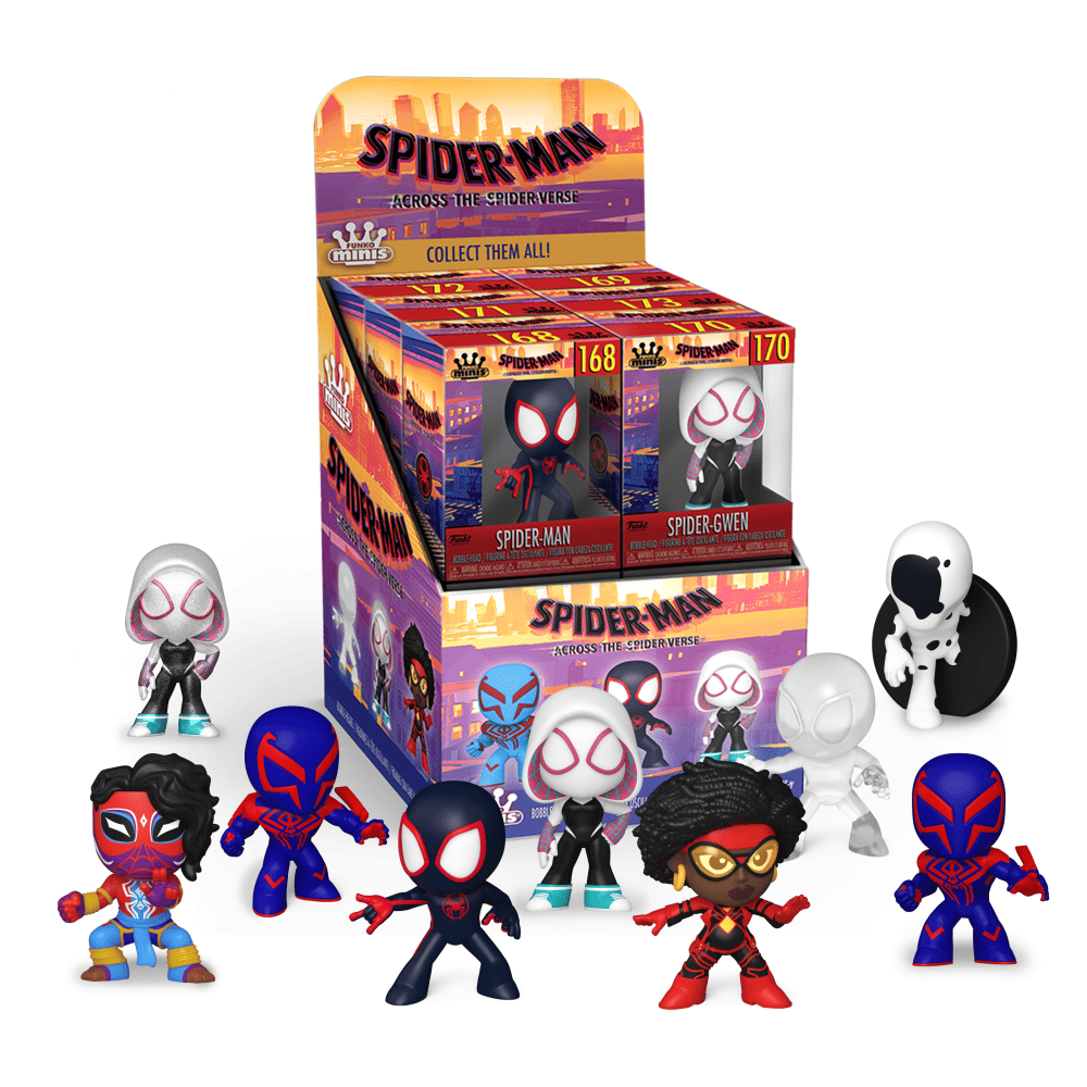 The Five Below exclusive Spider-Man: Across the Spider-Verse Minis.