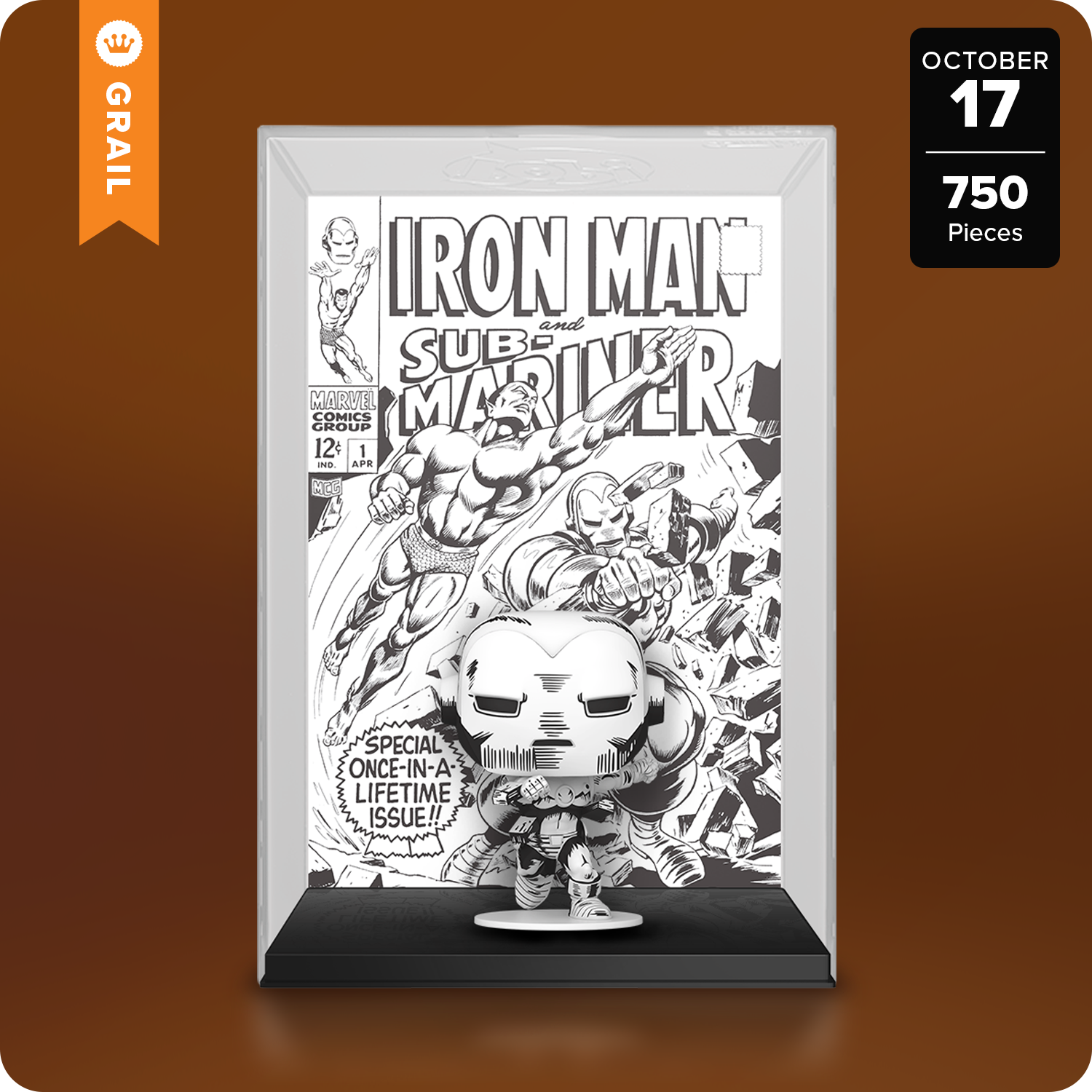 Funko Limited Edition POP! Comic Cover Iron Man - only 750 made